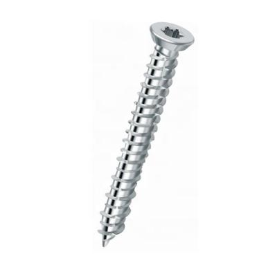 China Pan Flat Torx Head Zinc Coated Concrete Screws for sale