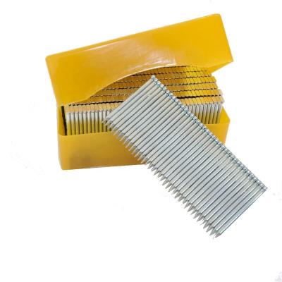 China ST-15-50 Flat White Galvanized Concrete Steel Nail Nails For Nailing Gun for sale