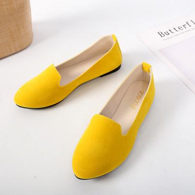 China Flat 2021 Wholesale Cheap Women Flats Shoes Fashion Ladies Shoes Loafer Shoes Casual Leather Flats For Women And Ladies for sale