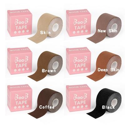 China Wholesale Tan Breathable Uplift Booby Tape DIY Nude Beige Comfortable Breast Lift Breast Tape Black Waterproof Women Boob Tape For A-E Cup for sale