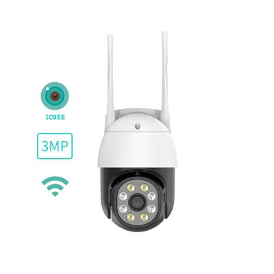 China Newcomer Cloud Cctv Human Motion Tracking Full HD 3MP Icsee Ptz Wifi IP Camera 2021 Outdoor Security With Colorful Night Vision for sale