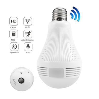 China Hot Selling Wireless NIGHT VISION LED VR Light Wireless NIGHT VISION LED VR Camera XM Icsee Bulb Camera WIFI 360 Degree Panoramic IP Camera for sale