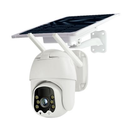 China Wholesalers prices ip66 HD 1080P wifi ptz wireless outdoor security smart siren IP cctv solar built-in surveillance micro solar cameras for sale