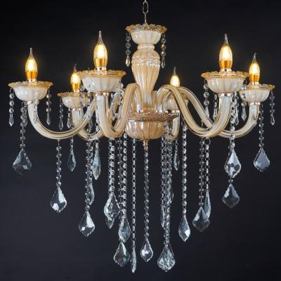 China Latest Style Resplendent Luxury European Crystal Chandelier Modern Design Living Room Pendant Light For Event Decoration for sale