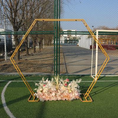 China Wedding Decoration Door Background Wrought Iron Flower Stand Wedding Arch Decoration Props for sale