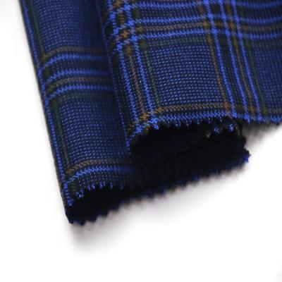 China Anti Pill 65%T 33%R 2%Sp Rayon Poly Spandex Yarn-Dyed Fabric 293GSM For Plaid Dress Girls for sale