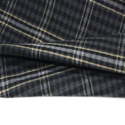 China Anti Pill 65%T 33%R 2%Sp Poly Rayon Spandex Yarn-Dyed Fabric 258GSM For Plaid Dress Girls for sale