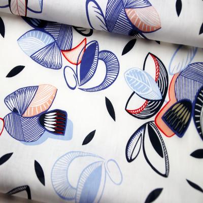 China Anti Pill Blouse Fabric 100%Poplin Cotton Fabric 100%C 80GSM 80*80/133*100 For Premium T-shirt for sale