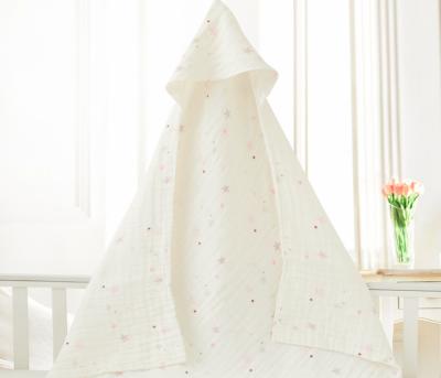 China Compressed Cotton Muslin Hooded Towel 37