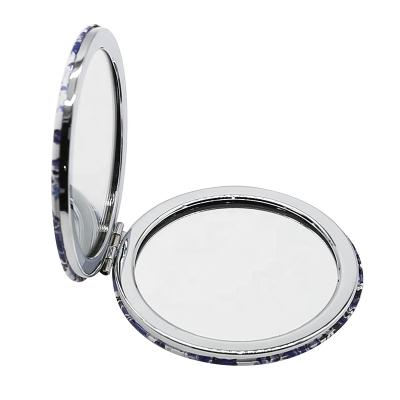 China Promotional Wholesale Custom Compact Metal Pocket Small Handbag Mini Mirror Magnifying Cosmetic Mirror for sale