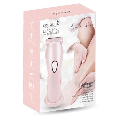 China Hotel Electric Shaver for Women Lady Shaver Body Hair Remover for Legs and Underarms Wet and Dry Bikini Trimmer with LED Light for sale