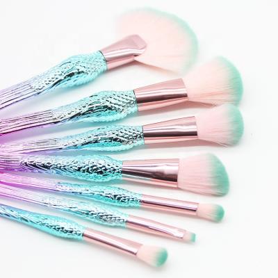 China Angular Blush New ECHOLUX HMB025 Mermaid 7PCS Makeup Brushes Foundation Eyeshadow Contour Mermaid Makeup Brushes for sale