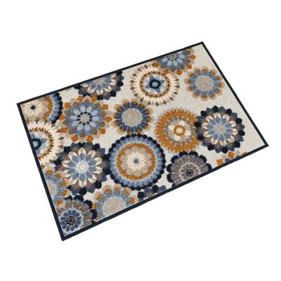 China 100% Customized Non Slip Logo Printed Custom Rugs Customized By Nylon Fabric for sale