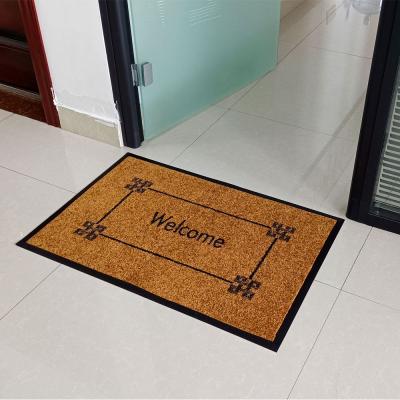 China Washable Custom Size Personalized Residential Commercial Entrance Door Mats With Logo for sale