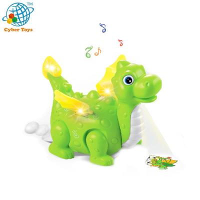 China Plastic Extended Dinosaur Toy With Projection Carrying Eggs Solid Children Wild Animals for sale