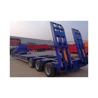 China High Quality Special Trailer Truck Lowbed Semi Trailer Long Life Lowbed Transport Machinery Semi Trailer for sale