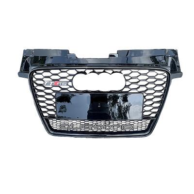 China ABS Honeycomb Facelift Mesh Grill Front Bumper Grill For Audi TTT Upgrade To TTRS With Lower Frame Radiator Honeycomb Grills 2008-2014 for sale