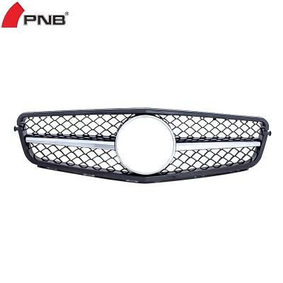 China Upgrade Sport Front Bumper Grill For Mercedes Benz w204 c class c180 C200 C260 C300 c180 C200 C260 C300 cosmetic surgery C63 AMG grill 07-14 for sale