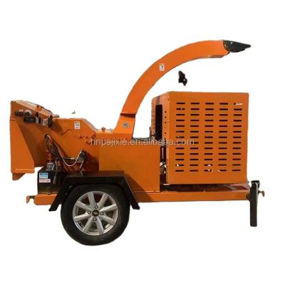 China Eco-friendly building material stores best selling wood chipper saw dust machine mobile diesel engine street chipper garden branch greening chipper for sale