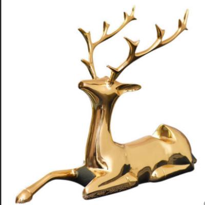 China Europe Deer Creative Shape Pure Copper Handwork Wine Stake for sale