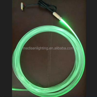 China Hotel / Swimming Pool Make In China 5mm Side Glow 100m/roll Fiber Optic Lighting Cable for sale