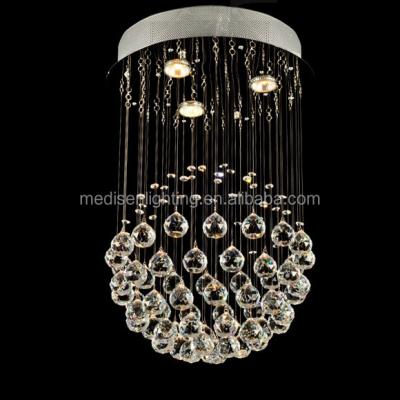 China Art Unique Crystals Modern Hanging Chandelier Lighting Flush Mount Spiral Pendant Lamps Lights for sale