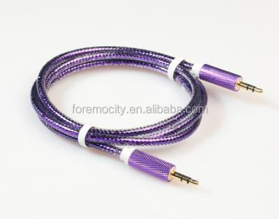 China aux cable Hot Sale 3.5mm Audio Sensitive Phone Multicolor , Colorful 3.5mm Audio Cable for sale