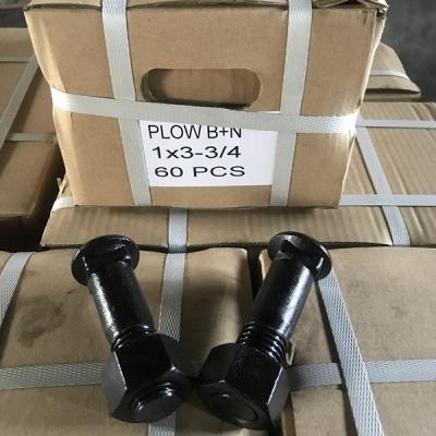 China Excavator Best Price Factory Direct Selling Edge Bolt & Nut / Plow Bolt & Nut 1X3-3/4 Made in Quanzhou Factory for sale