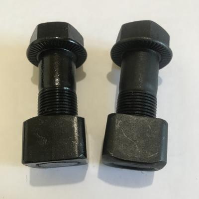 China Excavator high quality and with cheap price of M20X1.5X57F track shoe bolt and M20*1.5*57F nut for excavator track bolt and nut for sale