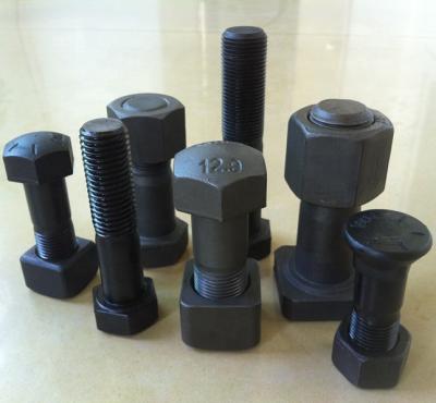 China High Strength Excavator 12.9 Grade Track Shoe Bolt And Nut For Roller, Plow Bolt, Segment Bolt And Nut For Excavator And Bulldozer for sale