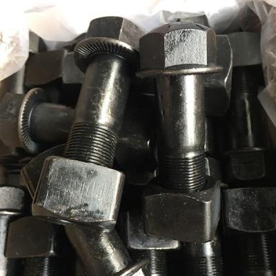 China Hot Sales Size M20*57F Excavator Track Shoe Bolt And Popular Excavator Nut M20X57F Bolts And Nuts for sale