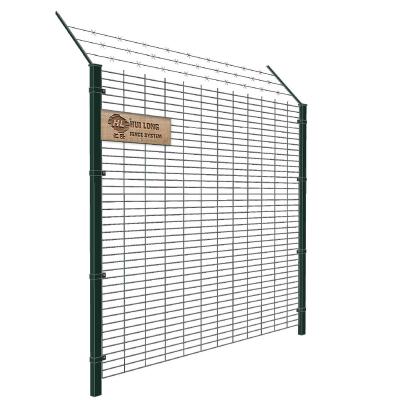 China Easily Assembled Triangle Bend Wire Mesh fence/3D curved welded wire mesh panel fence with fishing post for sale