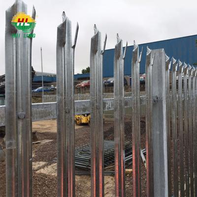 China Hot Sale Cheap High Security Easily Assembled Steel Palisade Fencing Second Hand for sale