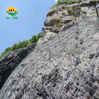 China Plain Weave Steel Wire Rope Mesh Net For Slope Protection System Factory for sale