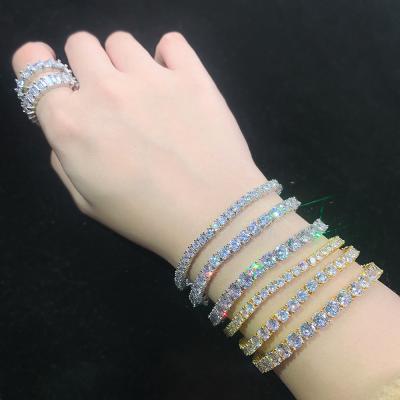 China CLASSIC FOXI Hip Hop Bracelet Hitter Iced Out CZ Bracelets Shiny Diamond Crystal Bracelet for sale