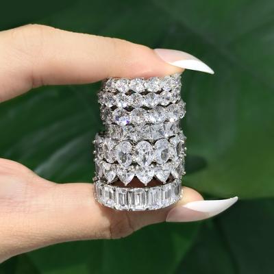 China 925 Sterling Silver Ring Fashion Trend Zircon Women's Fashion Environmental Friendly Hot Selling High Quality High Quality Ring for sale