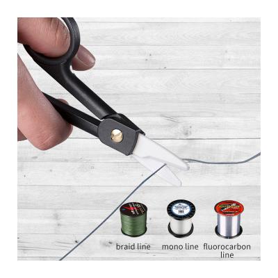 China MIDDIA Fly Fishing Line Scissors 1 Inch Ceramic Fish Serrated Blade for Braid Cutting for sale