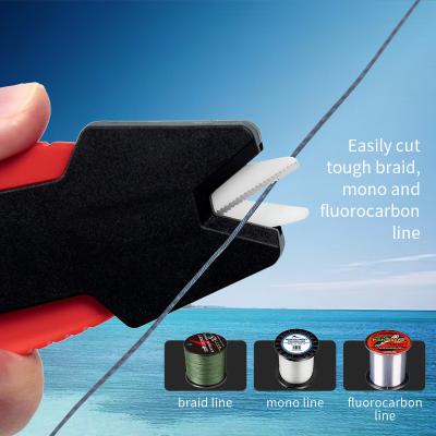 China Professional-Grade PP Handle Fishing Plier Scissor for Braid and Mono Line Cutting for sale