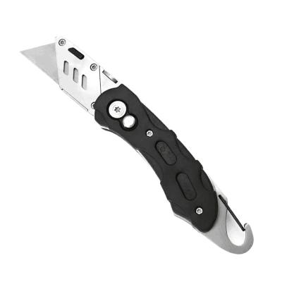 China PP Handle Folding Pocket Knife with 5 Blades and Stainless Steel Safety Paper Knife for sale