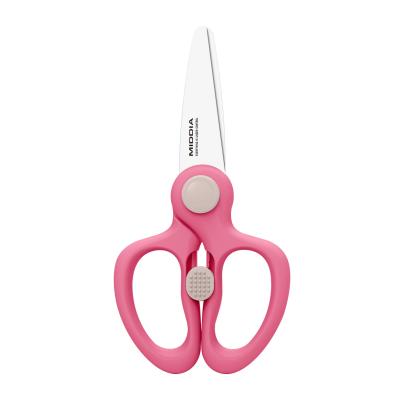 China Upgrade Your Kitchen with MIDDIA Ceramic Kitchen Shears Purple Handle and White Blade for sale