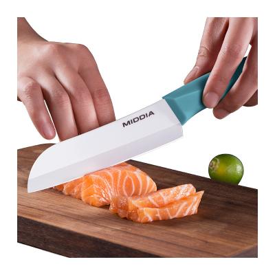 Cina Ceramica 5 pollici Santoku cucina coltello da cuoco con tagliatore tagliente di zirconia giapponese in vendita