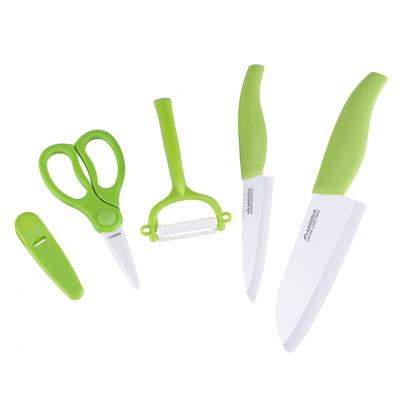 Chine PP Manche MIDDIA Ceramique Sushi Chef Couteau Avec Peeler et Ciseaux Noir ou Blanc à vendre