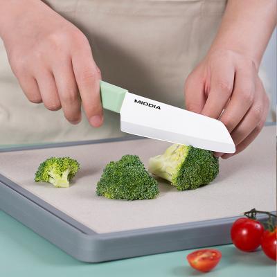 China Small Fruit Knife 5 Inch Unbreakable Ceramic Kitchen Knife with Sheath by MIDDIA for sale