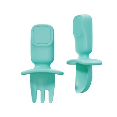 China MIDDIA 2024 Silicone baby vork en lepel set Food Grade Soft Flatware voor makkelijk voeden Te koop