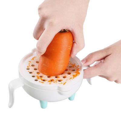 China Customized Logo Cute Design Style 7 in 1 Manual Food Processor for Baby Food Grinding Bowl for sale