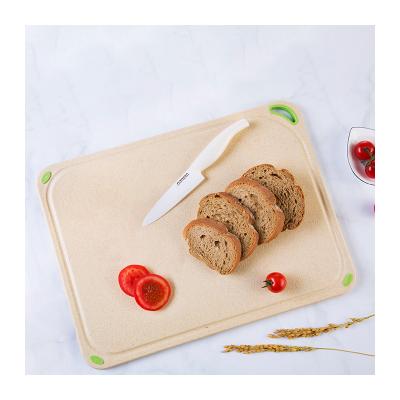 Cina BPA Free Rice Husk Fiber Double Side Custom Kitchen Food Cutting Board Blocchi per il taglio in vendita