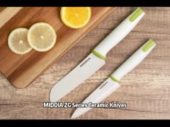 Chef Knives for Chinese Kitchen MIDDIA Ceramic Bread Slice Utility Paring Knife