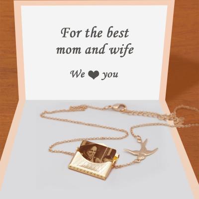 China Pictures can be customized personalized picture shape handbag wholesale mother's day gift necklace pendant for sale