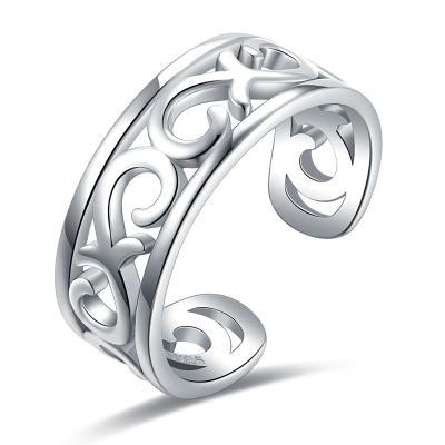 China Wholesale Filigree Fashion 925 Sterling Silver Knot Celtic Knot Rings For Women Eternity Band Rings Tasty Gift for sale