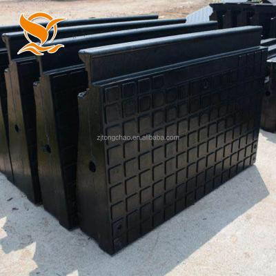 China P60 II Rubber Railroad Track Rubber Pad For Railway Level Crossing Rail Product Panels for sale